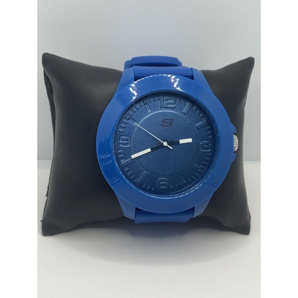 Sketchers SR5009 Men's Blue Silicone Analog Blue Dial Quartz Genuine Watch LW53